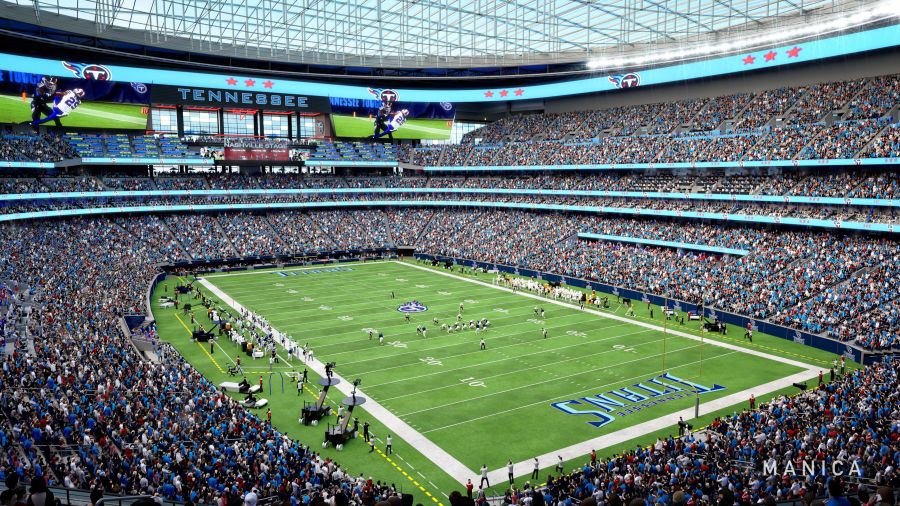 Proposed renderings of stadium