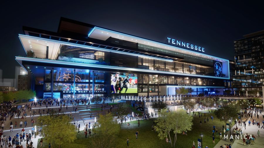 Proposed renderings of stadium