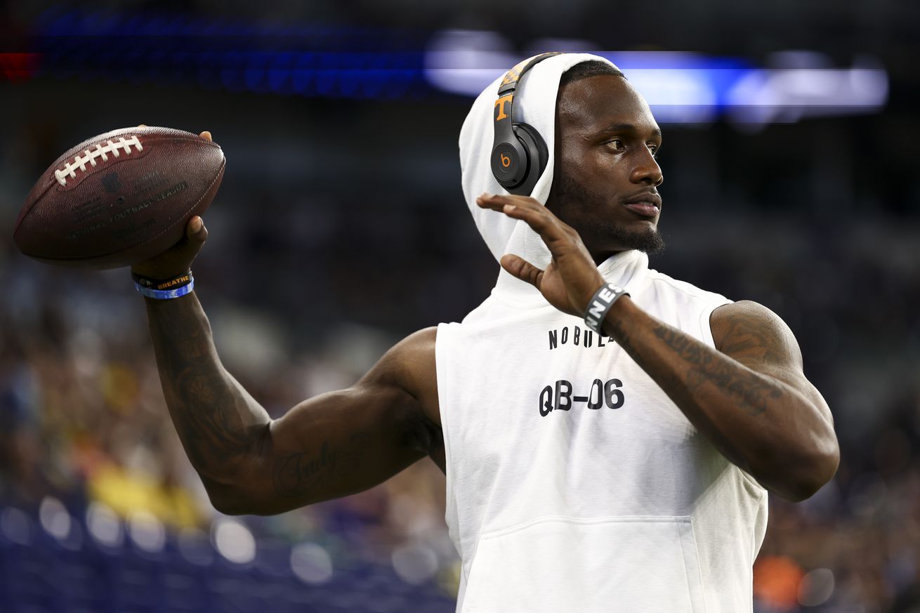 Joe Milton selected by the New England Patriots in the sixth round of