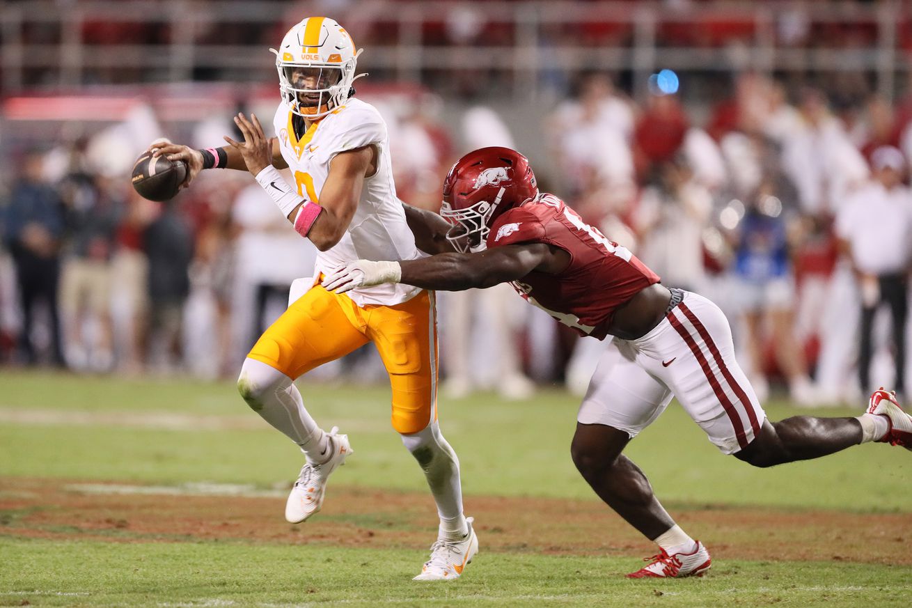 NCAA Football: Tennessee at Arkansas