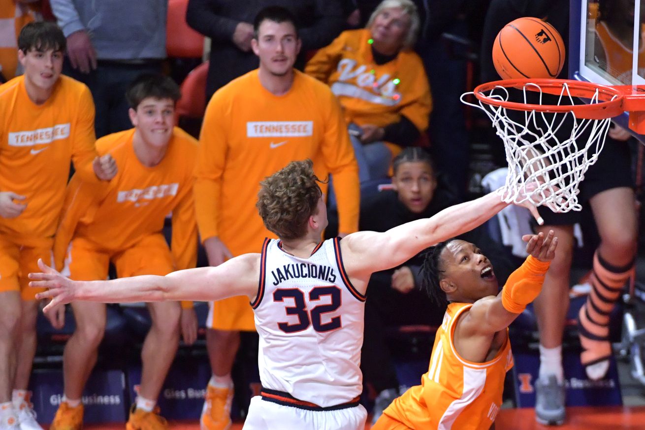 NCAA Basketball: Tennessee at Illinois