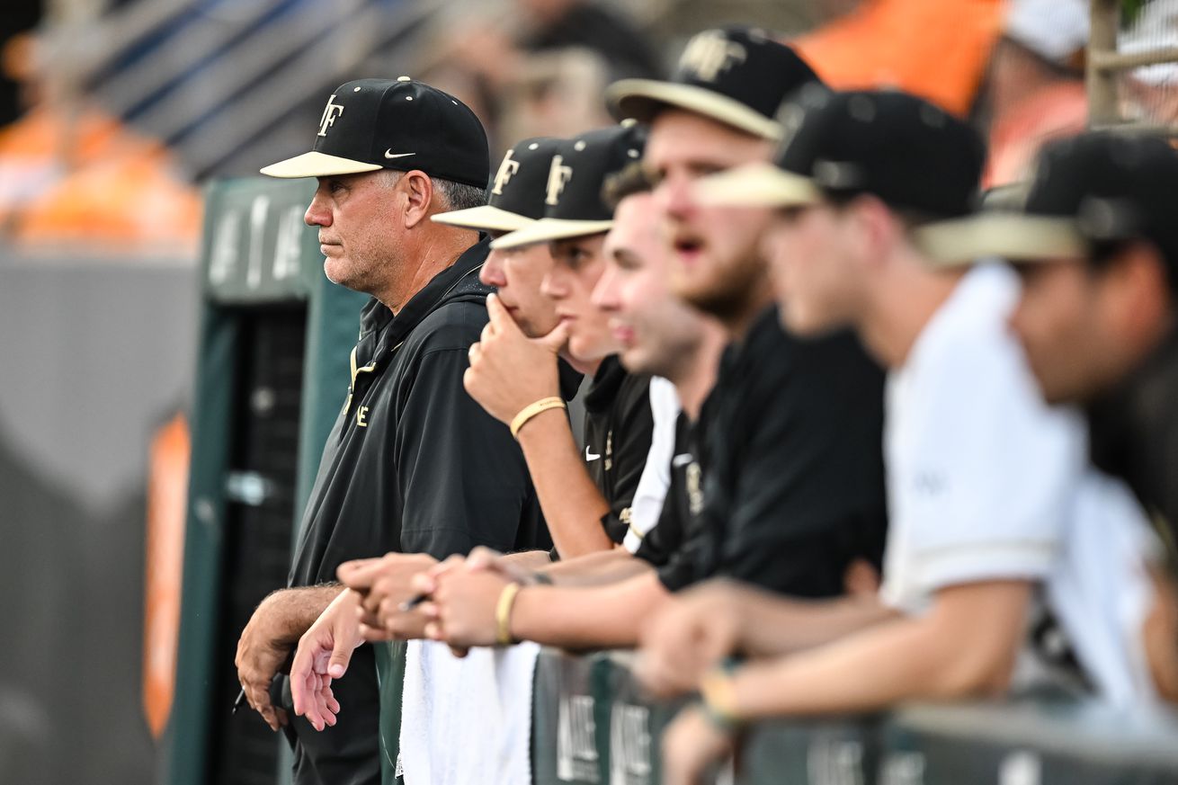 NCAA BASEBALL: JUN 01 Division I Regional - Wake Forest vs Tennessee